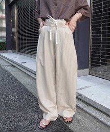 レイヤード風ストライプパンツ