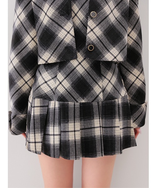 M me eme(エムミーエメ)の「Check shirt collar cropped jacket(eme10865)(その他アウター・レディース・ブラウン/ブラック・FREE)」の17枚目の写真