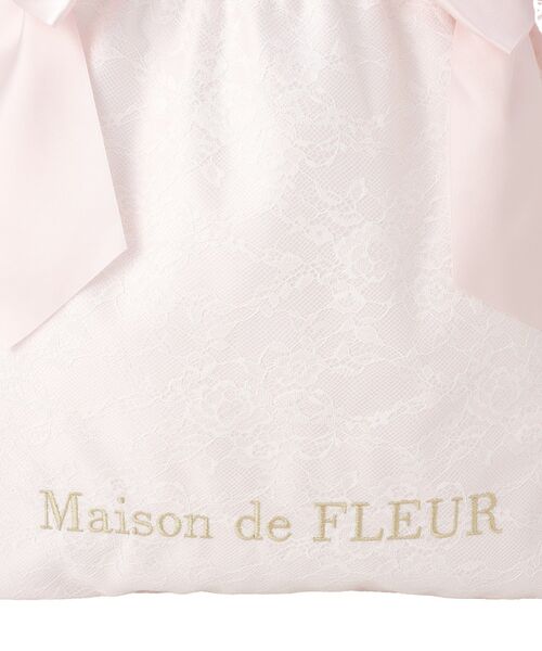 Maison de FLEUR(メゾンドフルール)の「レースダブルリボントートバッグ(トートバッグ・レディース・ライトピンク・FREE)」の18枚目の写真