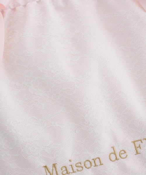 Maison de FLEUR(メゾンドフルール)の「レースダブルリボントートバッグ(トートバッグ・レディース・ライトピンク・FREE)」の3枚目の写真