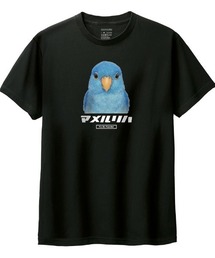Moftique（モフティック）の「Moftique（モフティック） 半袖Tシャツ マメルリハ インコ ペット アニマル プリント トップス カットソー レディース（Tシャツ/カットソー）」
