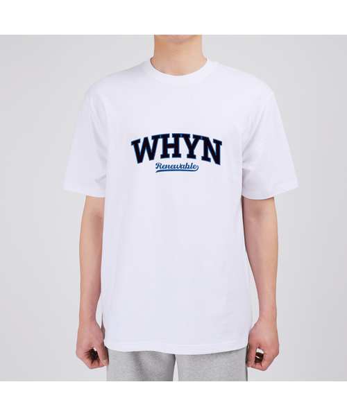 WHYN(ワイエヌ)の「ブルークラブ 半袖Tシャツ F05BRD_WBX11054(Tシャツ/カットソー・メンズ・グレー系その他/ブラック/ブルー/ホワイト・M/S/XL/L)」の2枚目の写真