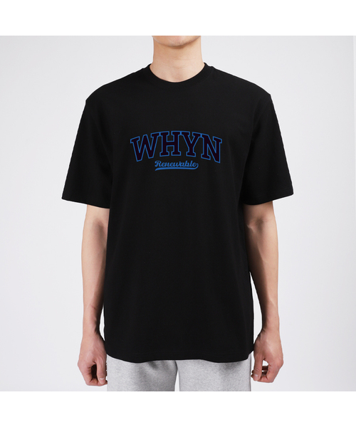 WHYN(ワイエヌ)の「ブルークラブ 半袖Tシャツ F05BRD_WBX11054(Tシャツ/カットソー・メンズ・グレー系その他/ブラック/ブルー/ホワイト・M/S/XL/L)」の3枚目の写真