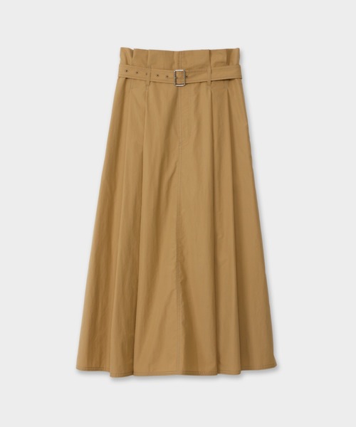 CINOH（チノ）の「TUCK BELT SKIRT（スカート・レディース・ベージュ・38）」の2枚目の写真