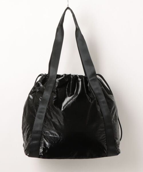 VIBGYOR（ヴィブジョー）の「Liaa/メタリックシャイニー 巾着 トートバッグ A18852（トートバッグ・レディース・ホワイト/ブラック・FREE）」の6枚目の写真