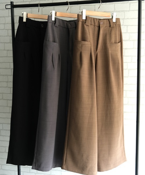 aquagarage(アクアガレージ)の「サイドポケットワイドパンツ(その他パンツ・レディース・ブラック/モカ/チャコール・M)」の22枚目の写真
