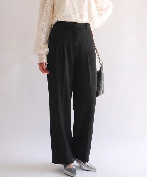 aquagarage(アクアガレージ)の「サイドポケットワイドパンツ(その他パンツ・レディース・ブラック/モカ/チャコール・M)」の14枚目の写真
