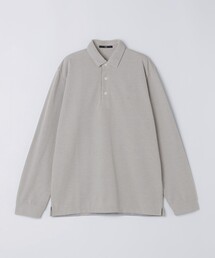 【WEB限定】〈吸水速乾・手洗い可能〉シャンブレー レギュラー ロングスリーブ ポロシャツ
