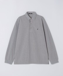 【WEB限定】〈手洗い可能〉シャンブレー レギュラー ロングスリーブ ポロシャツ