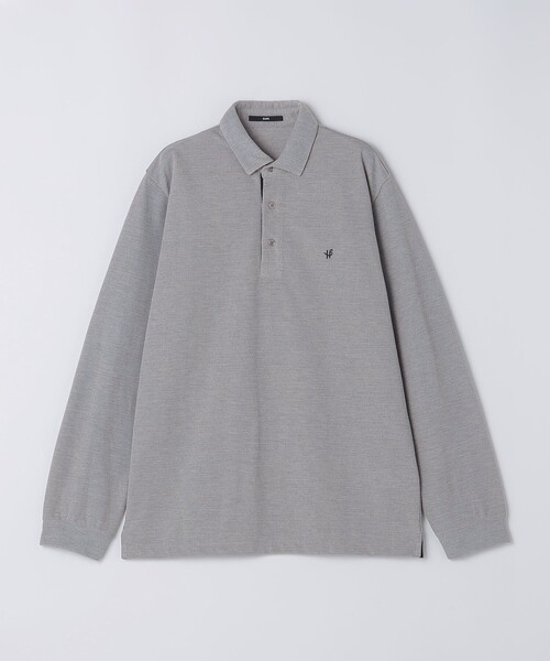 SHIPS(シップス)の「【WEB限定】〈吸水速乾・手洗い可能〉シャンブレー レギュラー ロングスリーブ ポロシャツ(ポロシャツ・メンズ・ライトグレー/ロイヤルブルー/ブラウン/ダークグレー・LARGE/X-LARGE/MEDIUM/SMALL)」の3枚目の写真