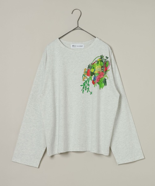 studio CLIP(スタディオクリップ)の「【嬉々!!CREATIVE×daily CLIP】オートミール長袖Tシャツ(Tシャツ/カットソー・レディース・オフホワイト/ホワイト・FREE)」の4枚目の写真