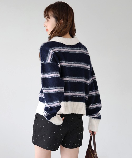 tiptop(ティップトップ)の「起毛ニットポロ(ニット/セーター・レディース・ネイビー系/アイボリー/チャコールグレー/ブラウン系その他・FREE)」の20枚目の写真