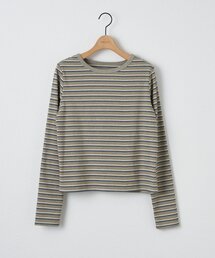 マルチボーダーロングTシャツ