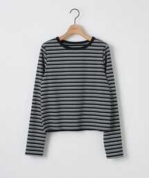マルチボーダーロングTシャツ