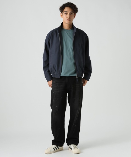 BAYFLOW(ベイフロー)の「ハリントンショートジャケット(ブルゾン・メンズ・ネイビー/ベージュ・MEDIUM/LARGE)」の14枚目の写真