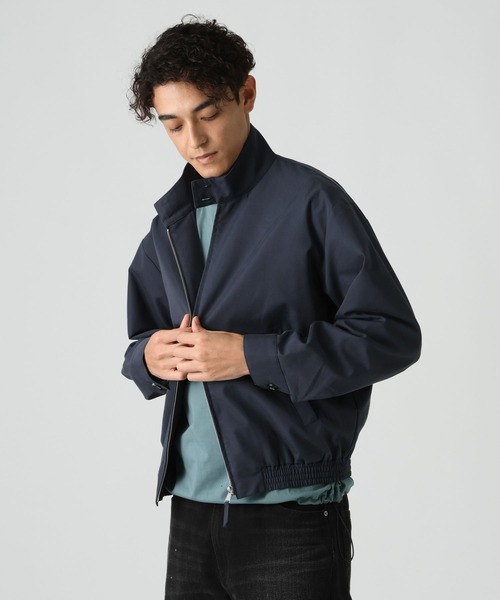 BAYFLOW(ベイフロー)の「ハリントンショートジャケット(ブルゾン・メンズ・ネイビー/ベージュ・MEDIUM/LARGE)」の15枚目の写真