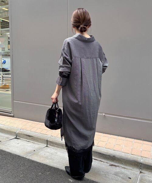 le.coeur blanc(ルクールブラン)の「フロントホックスキッパーワンピ(ワンピース・レディース・ブラウン/ブルー系その他4・38)」の14枚目の写真