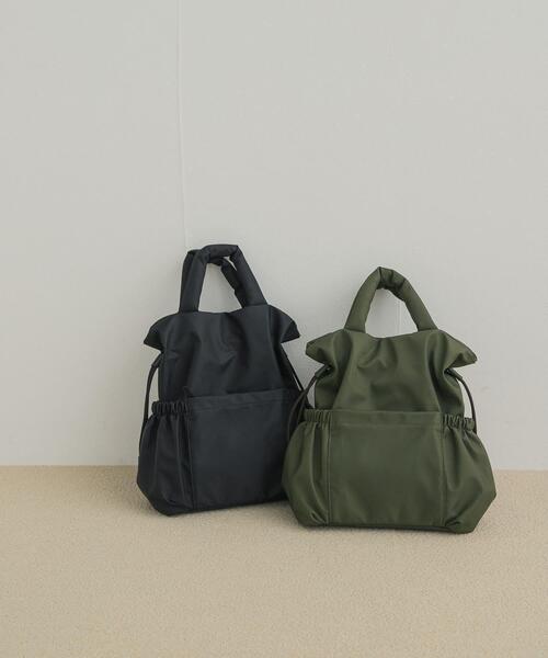URBAN RESEARCH DOORS(アーバンリサーチドアーズ)の「ナイロンドロストトートバッグ(トートバッグ・レディース・ブラック/カーキ・-)」の12枚目の写真