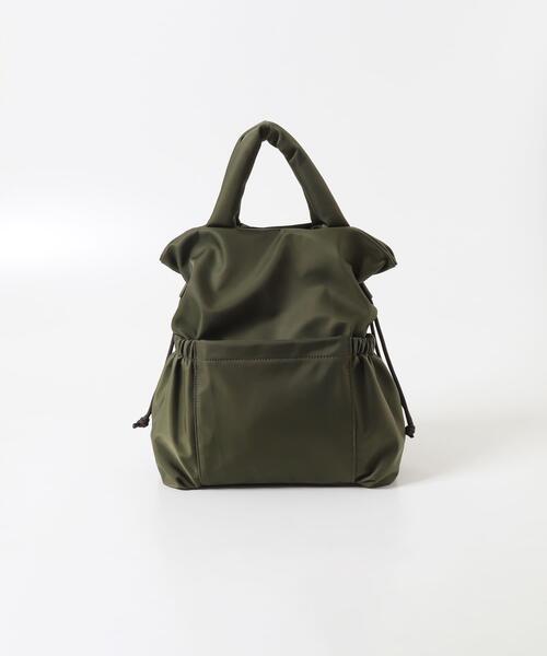 URBAN RESEARCH DOORS(アーバンリサーチドアーズ)の「ナイロンドロストトートバッグ(トートバッグ・レディース・ブラック/カーキ・-)」の13枚目の写真