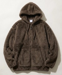 2026AW Champion/チャンピオン シェルパフリース ワンポイントロゴ刺繍 フーデッドジャケット フルジップパーカー レディース メンズ