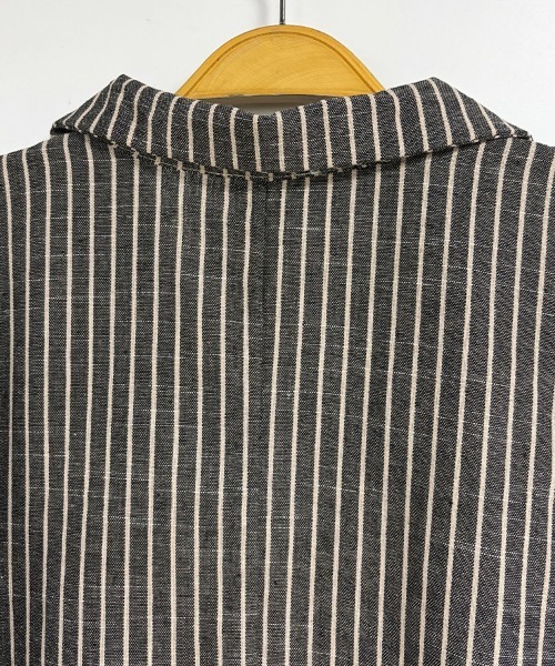 ReRe(リリ)の「ストライプ柄テーラードカラージャケット(テーラードジャケット・レディース・ストライプ・LARGE/MEDIUM/X-LARGE)」の10枚目の写真