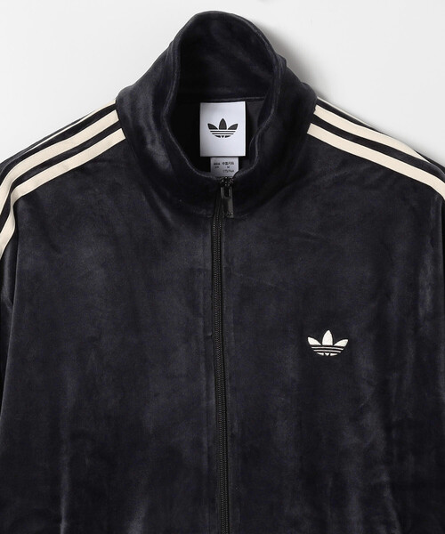 adidas(アディダス)の「adidas/アディダス ファイヤーバード ベロア トラックトップ/FIREBIRD VELOR TRACK TOP(ブルゾン・メンズ・ブラック/オフホワイト・X-LARGE/LARGE/MEDIUM)」の4枚目の写真