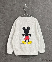 MICKEY MOUSE（ミッキーマウス）の「【Disney/ディズニー】MICKEY ミッキーマウス 裏起毛 オーバーサイズ トレーナー(M45-02)（スウェット）」