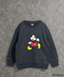 MICKEY MOUSE（ミッキーマウス）の「【Disney/ディズニー】MICKEY ミッキーマウス 裏起毛 オーバーサイズ トレーナー(M45-02)（スウェット）」