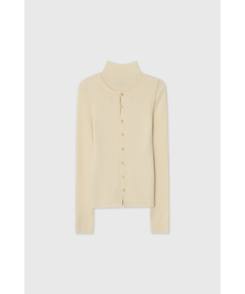LOOKAST(ルックキャスト)の「ウールヘアリーレイヤードニットトップ / WOOL HAIRY LAYERED KNIT TOP_3色(ニット/セーター・レディース・ミント/アイボリー/ブラック・MEDIUM/SMALL)」の1枚目の写真