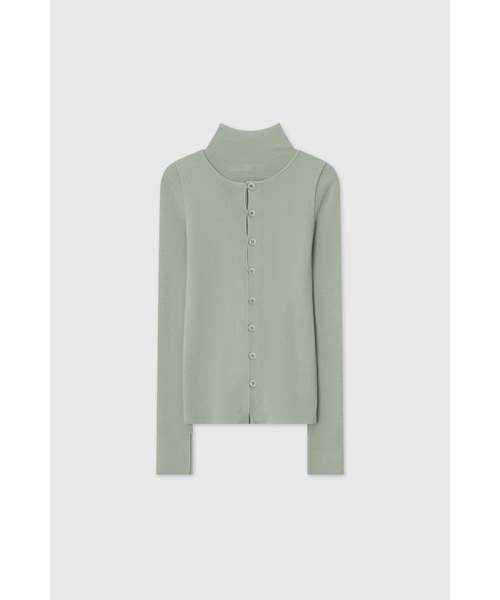 LOOKAST(ルックキャスト)の「ウールヘアリーレイヤードニットトップ / WOOL HAIRY LAYERED KNIT TOP_3色(ニット/セーター・レディース・ミント/アイボリー/ブラック・MEDIUM/SMALL)」の3枚目の写真