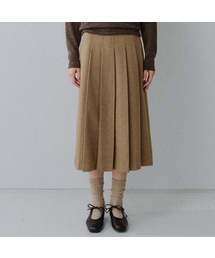TFW CLASSIC WOOL PLEATS SKIRT_2COLORS