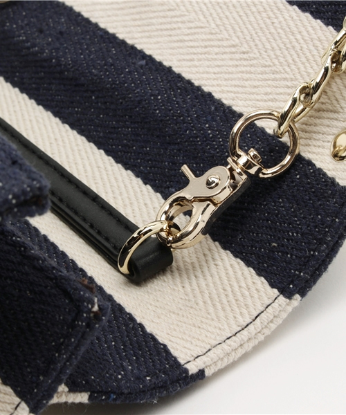 ROSE BUD（ローズバッド）の「(ROSE BUD)06559-1[ボーダー]（ショルダーバッグ・レディース・ホワイト/ブルー・ONE SIZE）」の6枚目の写真