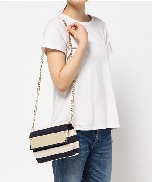 ROSE BUD（ローズバッド）の「(ROSE BUD)06559-1[ボーダー]（ショルダーバッグ・レディース・ホワイト/ブルー・ONE SIZE）」の10枚目の写真