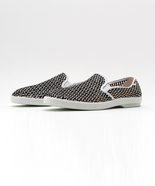 Rivieras(リビエラ)の「Rivieras Leisure Shoes メッシュスリッポンシューズ(スリッポン・メンズ・ゴールド/ブラック・41/40/42/44/43)」の2枚目の写真