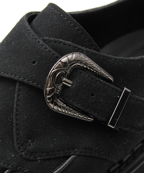 JACKROSE（ジャックローズ）の「ウエスタンバックルラバーソール（その他シューズ・メンズ・ブラック/ベージュ・L/M）」の9枚目の写真