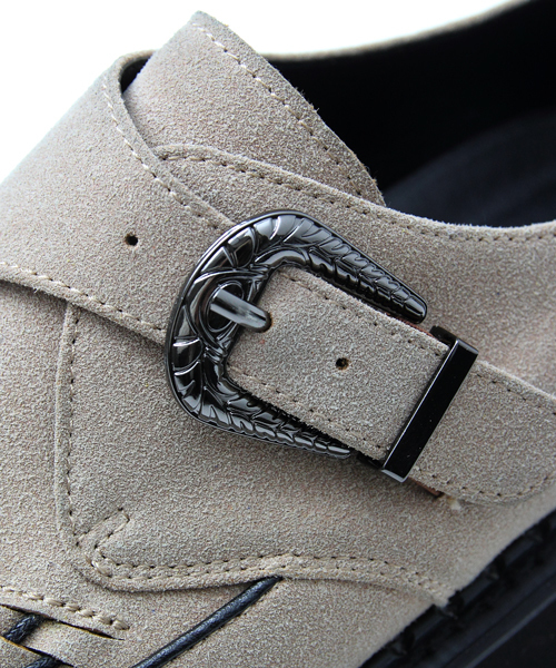 JACKROSE（ジャックローズ）の「ウエスタンバックルラバーソール（その他シューズ・メンズ・ブラック/ベージュ・L/M）」の17枚目の写真