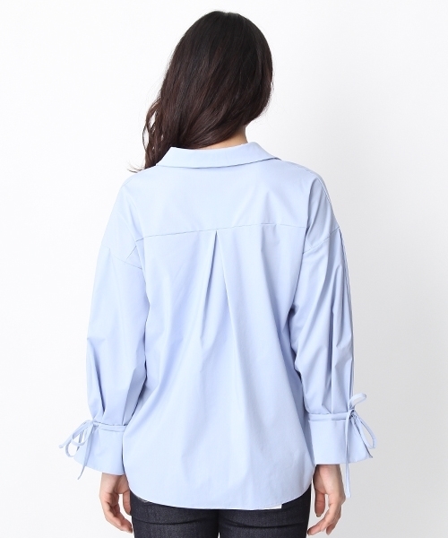 Andemiu（アンデミュウ）の「ソデボリュームヌケエリシャツ752361（シャツ/ブラウス・レディース・イエロー/ライトブルー/ピンク/ホワイト/ブルー/ライトグレー・FREE）」の17枚目の写真