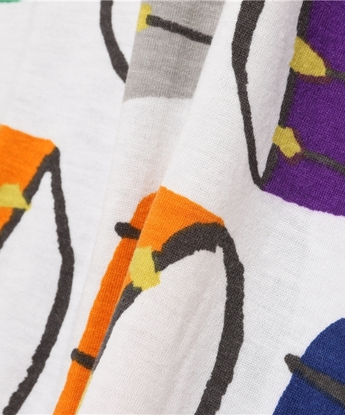 MERLOT（メルロー）の「ドラム柄トップス2298（Tシャツ/カットソー・レディース・ブラック/オフホワイト・FREE）」の9枚目の写真