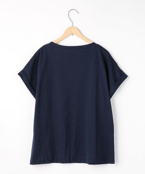 coen（コーエン）の「スラブポケットTシャツ（Tシャツ/カットソー・レディース・ホワイト/ピンク/ライム/ネイビー・FREE）」の8枚目の写真