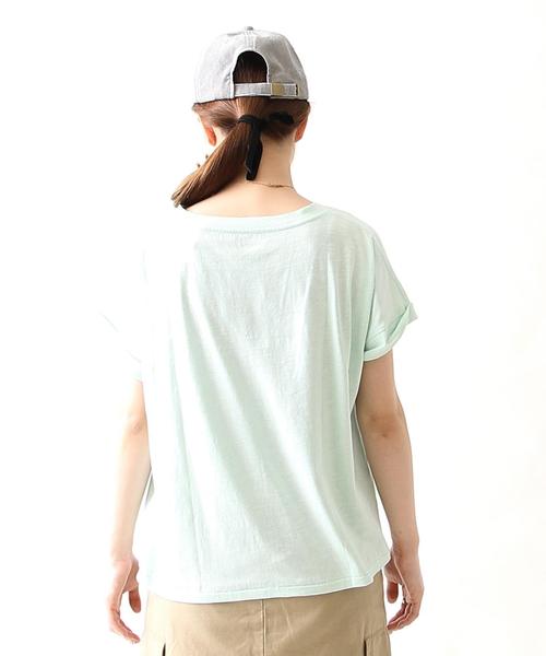 coen（コーエン）の「スラブポケットTシャツ（Tシャツ/カットソー・レディース・ホワイト/ピンク/ライム/ネイビー・FREE）」の16枚目の写真