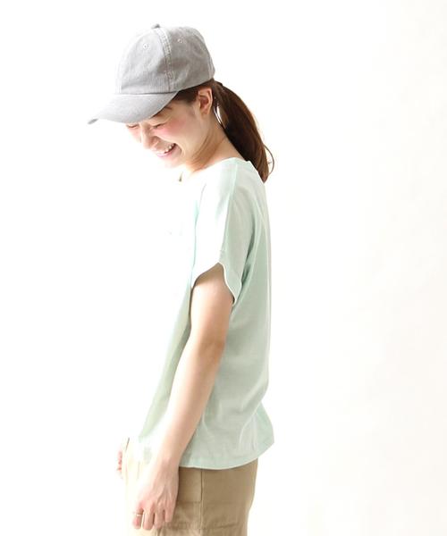 coen（コーエン）の「スラブポケットTシャツ（Tシャツ/カットソー・レディース・ホワイト/ピンク/ライム/ネイビー・FREE）」の17枚目の写真