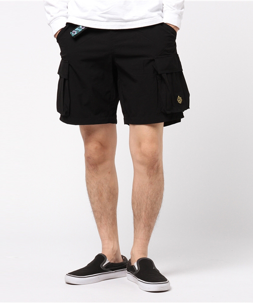 ALDIES(アールディーズ)の「Stretch Cargo Shorts / ストレッチカーゴショートパンツ(カーゴパンツ・メンズ・ブラック/マルチ/ネイビー/ベージュ・MEDIUM/SMALL/LARGE/X-LARGE)」の2枚目の写真