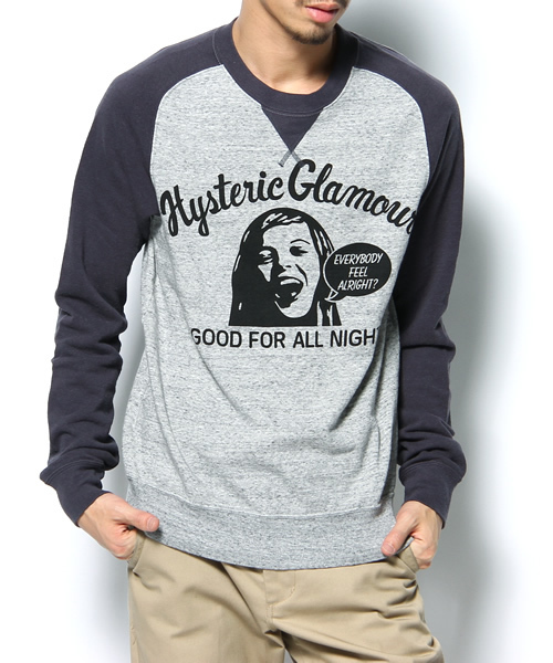 HYSTERIC GLAMOUR オフショルダー スウェット H WOMAN ビッグスウェット|JOEY HYSTERIC | HYSTERIC GLAMOUR