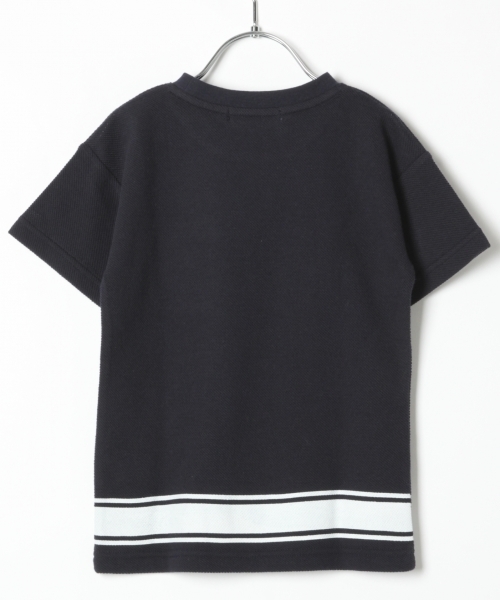 GLOBAL WORK（グローバルワーク）の「キッズ【吸水速乾】カノコBIG-Tシャツ半袖/762743（Tシャツ/カットソー・キッズ・グレー/ベージュ/ネイビー・XX-LARGE/MEDIUM/LARGE/SMALL/X-LARGE）」の4枚目の写真