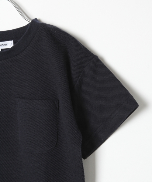 GLOBAL WORK（グローバルワーク）の「キッズ【吸水速乾】カノコBIG-Tシャツ半袖/762743（Tシャツ/カットソー・キッズ・グレー/ベージュ/ネイビー・XX-LARGE/MEDIUM/LARGE/SMALL/X-LARGE）」の7枚目の写真