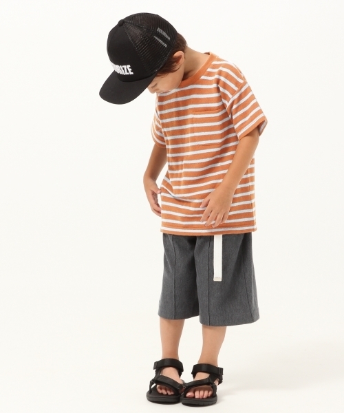 GLOBAL WORK（グローバルワーク）の「キッズ【吸水速乾】カノコBIG-Tシャツ半袖/762743（Tシャツ/カットソー・キッズ・グレー/ベージュ/ネイビー・XX-LARGE/MEDIUM/LARGE/SMALL/X-LARGE）」の10枚目の写真