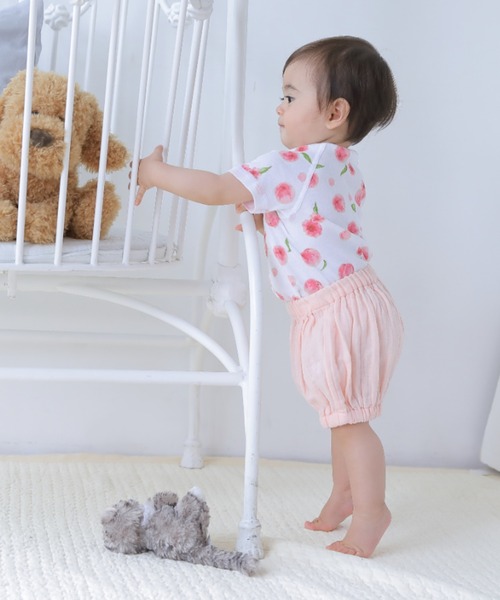 HAKKA BABY（ハッカベビー）の「[ベビー]コットンクローバー短肌着セット（肌着・キッズ・パープル/ピンク/ブルー/グリーン・F）」の6枚目の写真