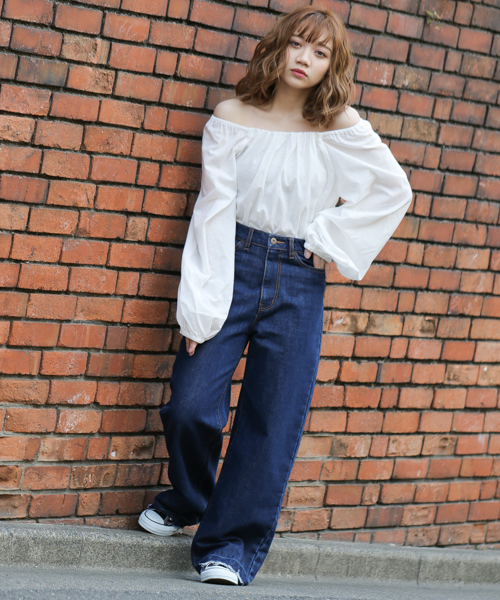 apres jour（アプレジュール）の「スクエアネックスモックブラウス【ZOZOTOWN限定アイテム】（シャツ/ブラウス・レディース・ブラック/オフホワイト/その他・フリー）」の6枚目の写真