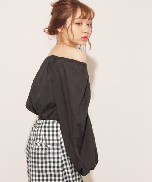 apres jour（アプレジュール）の「スクエアネックスモックブラウス【ZOZOTOWN限定アイテム】（シャツ/ブラウス・レディース・ブラック/オフホワイト/その他・フリー）」の9枚目の写真