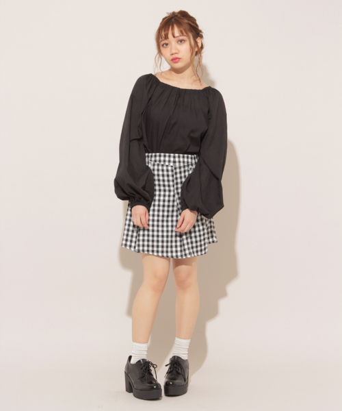apres jour（アプレジュール）の「スクエアネックスモックブラウス【ZOZOTOWN限定アイテム】（シャツ/ブラウス・レディース・ブラック/オフホワイト/その他・フリー）」の18枚目の写真
